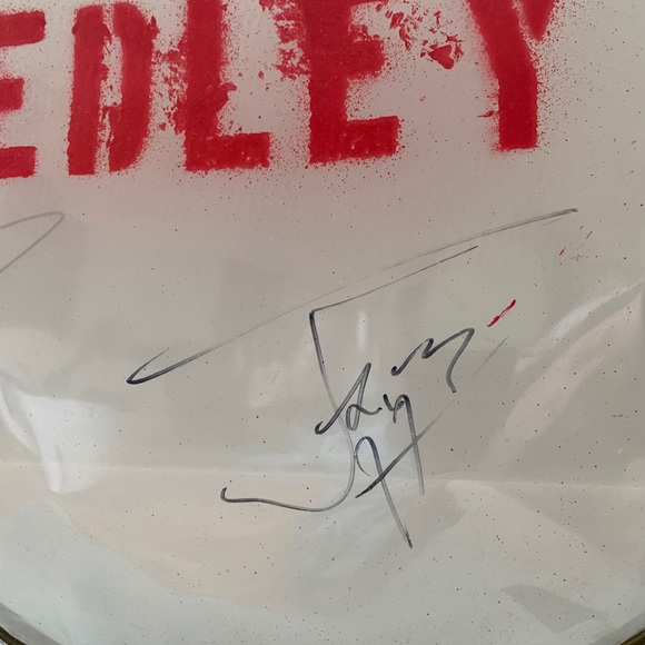 HEDLEY Band Autographed Drumhead - Picture 5 of 6
